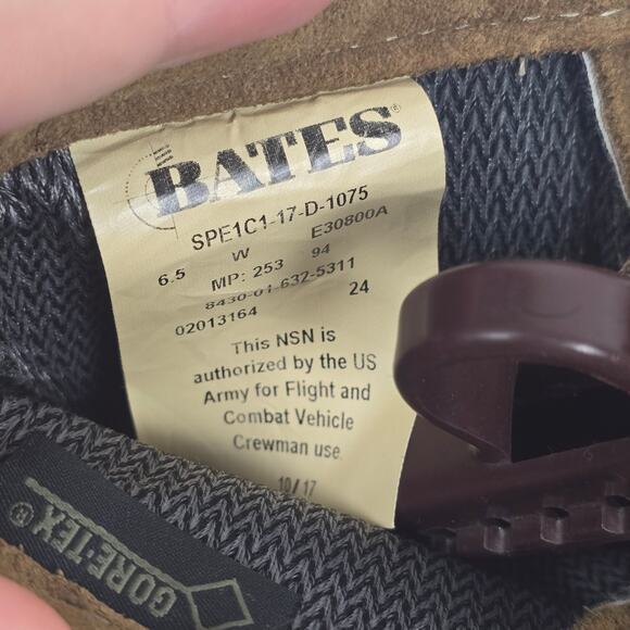 Bates Vibram Gortex Military Boots Mens 6.5W Tan Lace SPE1C1-17-D1075 Gorpcore main image 6